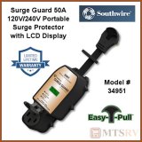 Southwire 50A Portable Surge Guard Protector w/LCD Display