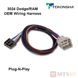 Tekonsha OEM Brake Control Wiring Harness - DODGE/RAM - #3024