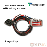 Tekonsha OEM Brake Control Wiring Harness - FORD / LINCOLN - #3034