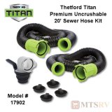 Thetford Titan Premium 20-Foot Sewer Hose System - Black/Green - 17902