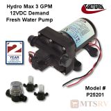 Valterra Hydro Max 3 GPM 12V Demand Automatic Fresh Water Pump - #P25201