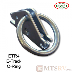 CR Brophy - Model ETR4 - SINGLE - Zinc-Plated 4K Tie-Down O-Ring for use with E-Track