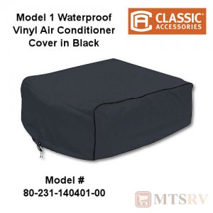 Classic Accessories Over Drive #1 RV Air Conditioner Cover in Black Coleman/Mach/Roughneck/TSR