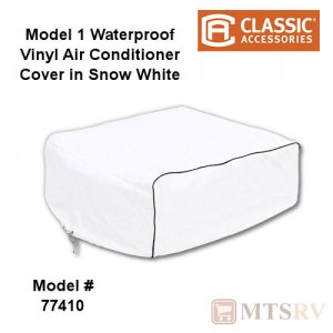 Classic Accessories Over Drive #1 RV Air Conditioner Cover in Snow White Coleman/Mach/Roughneck/TSR
