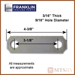 Franklin 3-1/8" Steel Shackle Link - Model #1SS - SINGLE