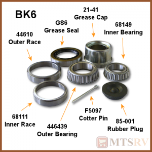 FRANKLIN Bearing Kit - Model BK6 - 1-1/16" x 1-3/8" (44649 outer) - SINGLE