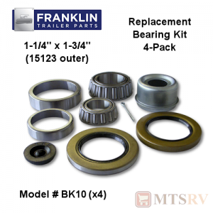 FRANKLIN Bearing Kit - Model BK10 - 1-1/4" x1-3/4" (15123 outer) - 4-PACK