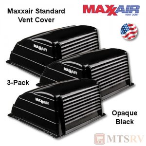 MAXXAIR Standard Large Vent Cover - BLACK (Opaque) - 3-PACK