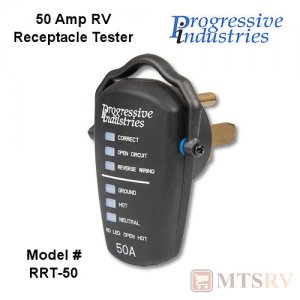 Progressive Industries 50A RV Receptacle Circuit Tester - RRT-50