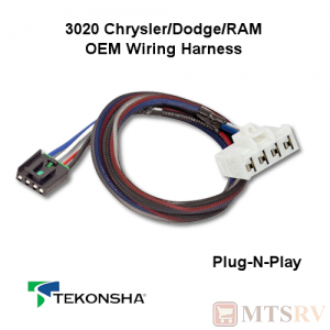 Tekonsha OEM Brake Control Wiring Harness - DODGE/RAM/CHRYSLER - #3020