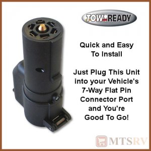 Tow Ready 7-Way-to-7-Way Adapter with Backup Alarm - #118705