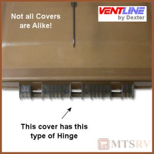 Ventline by Dexter High Profile Wedge-Shaped Replacement Vent Cover in Smoke - 3-PACK