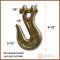 BROPHY GH05 3/8" Clevis Grab Hook - Grade 70 - MBS/26,400 WLL/7,500 - 4-PACK