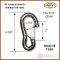 Brophy TSS3 5,500 lb. Safety Hook with Latch fits 5/16" Chain - Single