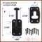 JR Products 3-1/2" Black Plastic T-Style Door Holder with Screws