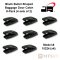 JR Products Baggage Door Catch - Bullet Shaped - Black - 8-PACK