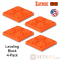 Lynx Levelers Orange RV & Trailer Leveling Blocks - 4 Block Pack - USA Made