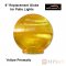 Polymer Products Acrylic Patio Light Replacement Globe - Yellow Prismatic - 6" Diam. with 1/2" Base