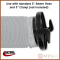 Valterra Straight Two-Prong Bayonet Sewer Hose Adapter - Black